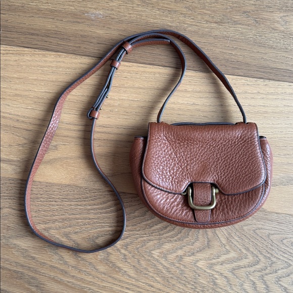 J. Crew brown mini rider saddle bag - Picture 1 of 10